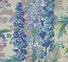Beautiful 1930s Delphinium Fabric (tx471)
