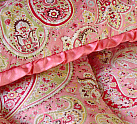 Classic Paisley and Pink Double Eiderdown (astb313)