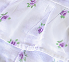 Purple Roses and Frill Cotton Pillowcases (astb315)