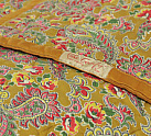 Superb Gold Paisley Antique Quilt (astb371)