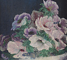 Victorian Oil Painting of Anemones (pg515)