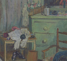 1920s Lady's Bedroom Oil Painting (pg526)